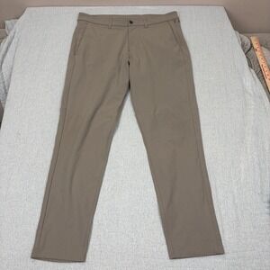 Lululemon Men's Commission Pant Slim 36" L Warpstreme LM5975S Beige